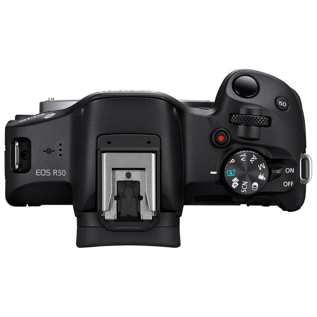 Цифровий фотоапарат Canon EOS R50 + RF-S 18-45 IS STM Black Creator Kit (5811C036) - зображення 8