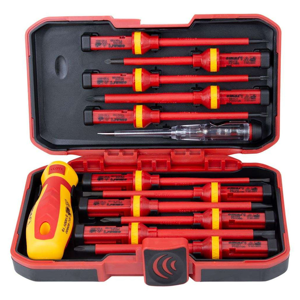 Набір викруток Sigma діелектричних 11шт + викрутка-індикатор 250В CrV (кейс) (4008411) - зображення 2