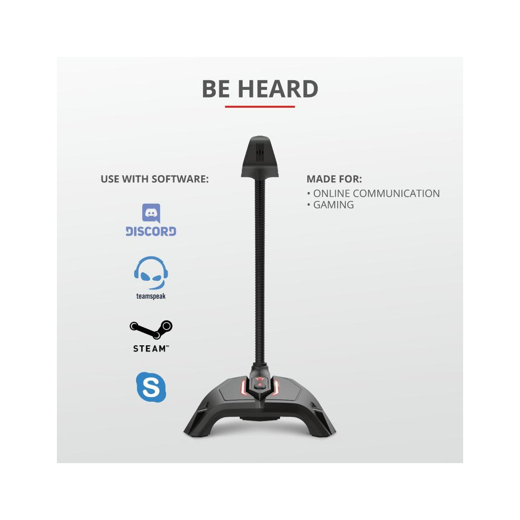 Мікрофон Trust GXT 215 Zabi LED-Illuminated USB Gaming Black (23800) - зображення 8