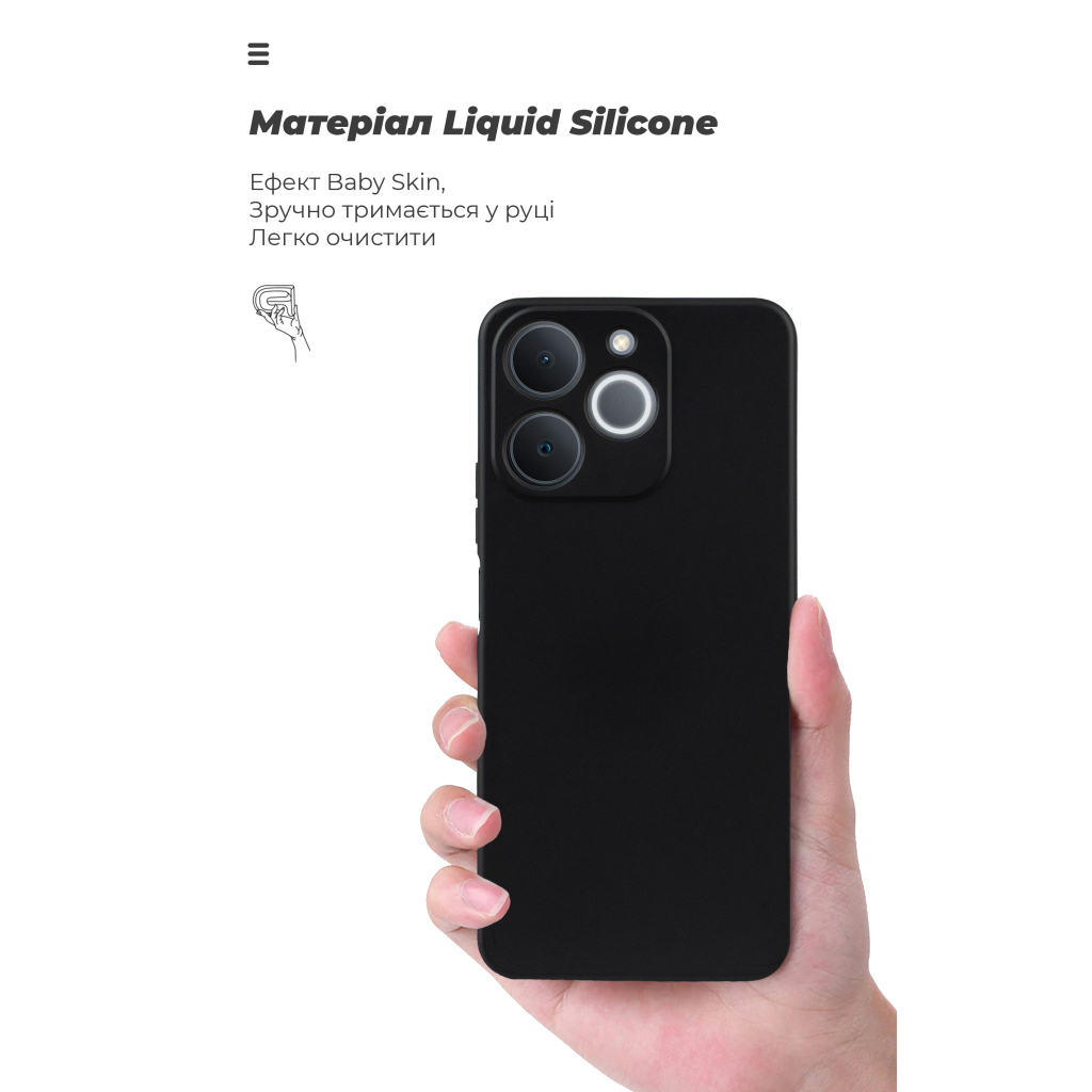 Чохол до мобільного телефона Armorstandart ICON Realme Note 70 4G Camera cover Black (ARM83907) - зображення 7