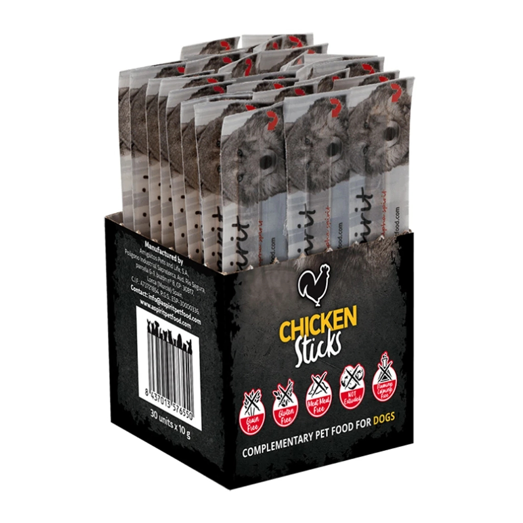 Ласощі для собак Alpha Spirit Dog Sticks Chicken 300 г 30 шт (8436586310653) - зображення 1