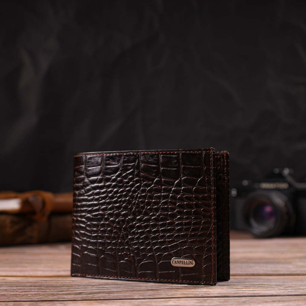 Гаманець Canpellini З натуральної шкіри Коричневий (21926) - зображення 8