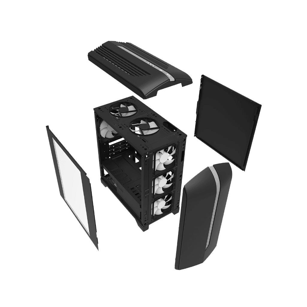 Корпус Gamemax Centauri Black Gray (H601BG) - зображення 10