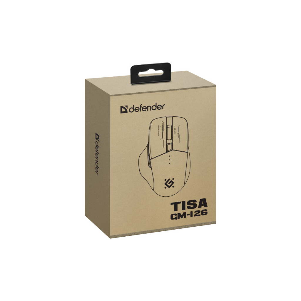 Мишка Defender Tisa GM-126 LED Wireless/Bluetooth White/Blue (52126) - зображення 7