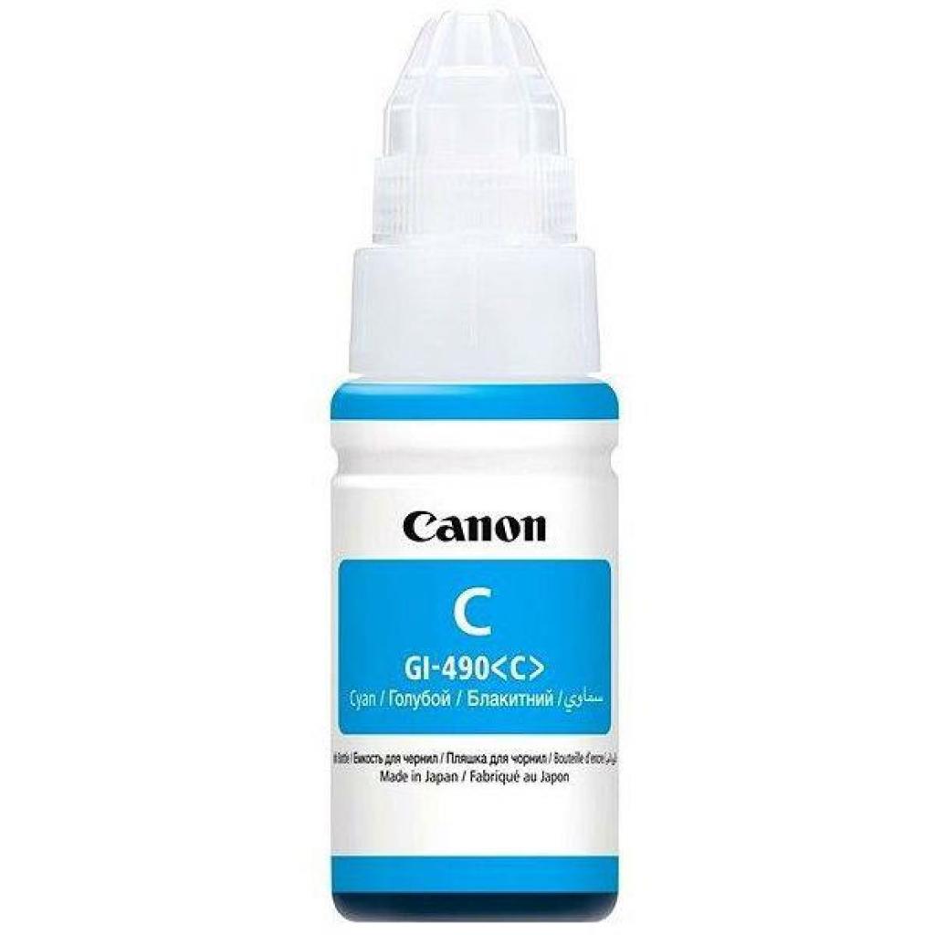 Контейнер з чорнилом Canon GI-490 Cyan 70ml (0664C001) - зображення 1