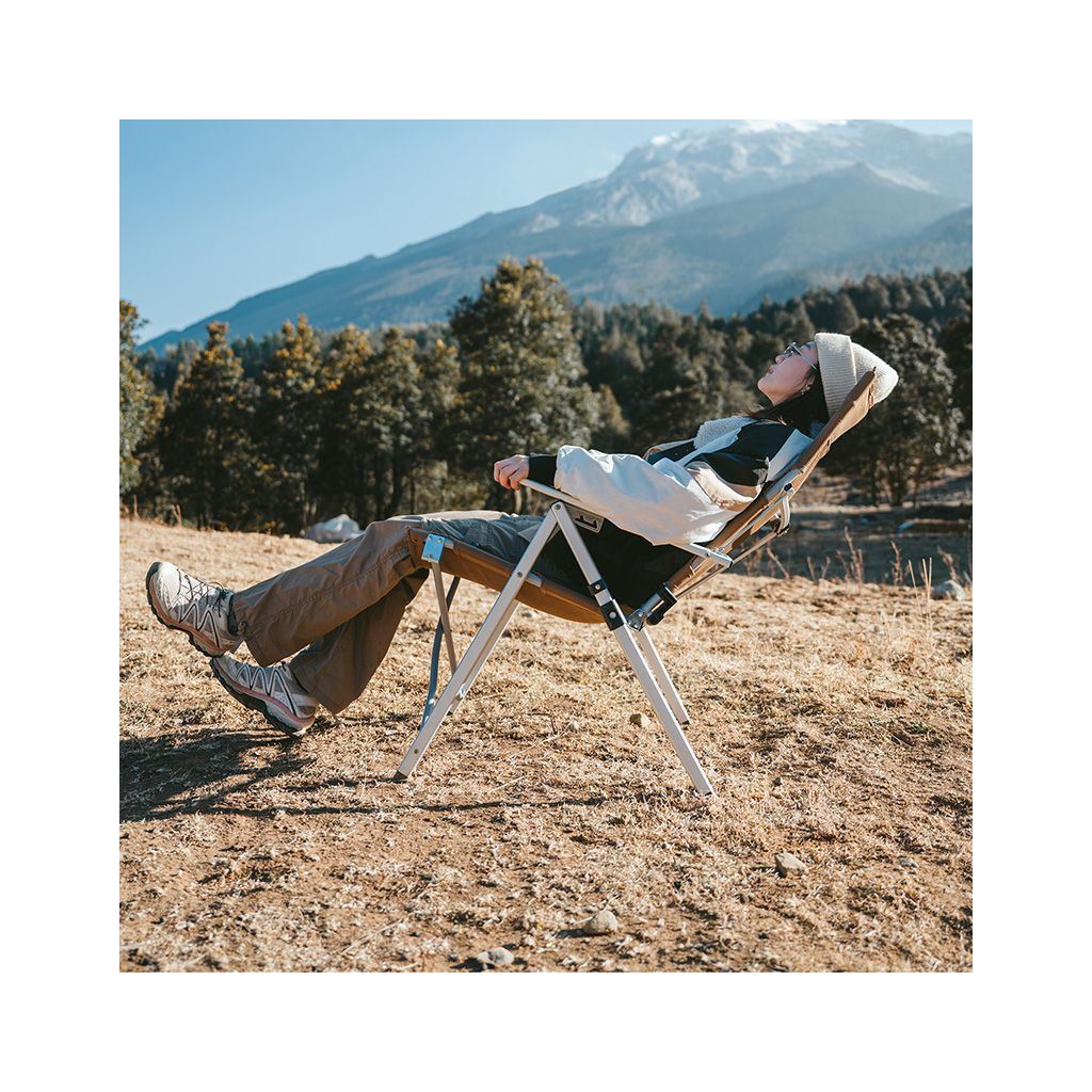 Крісло складане Naturehike CNH22JU059 алюміній коричневe (6975641886969) - изображение 3