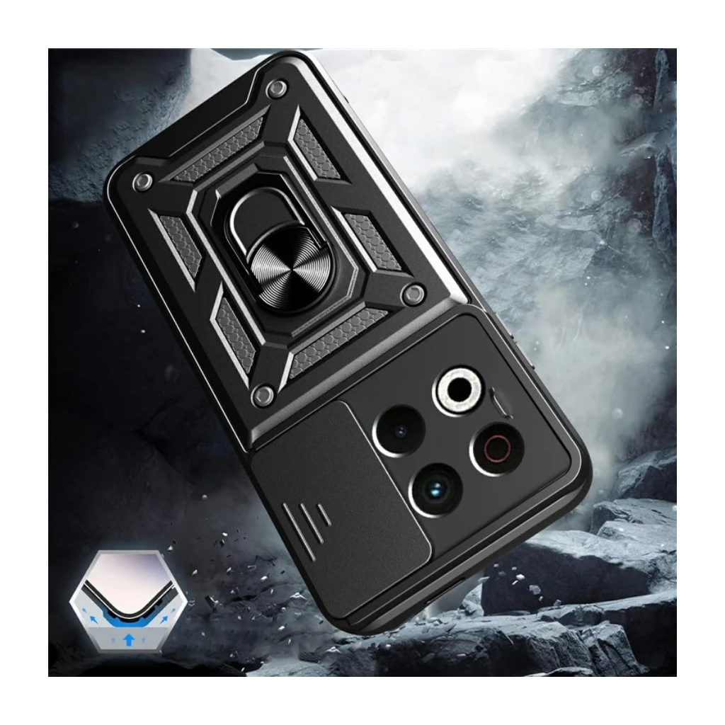 Чохол до мобільного телефона BeCover Military Tecno Spark 30 Pro (KL7) Black (713542) - зображення 2