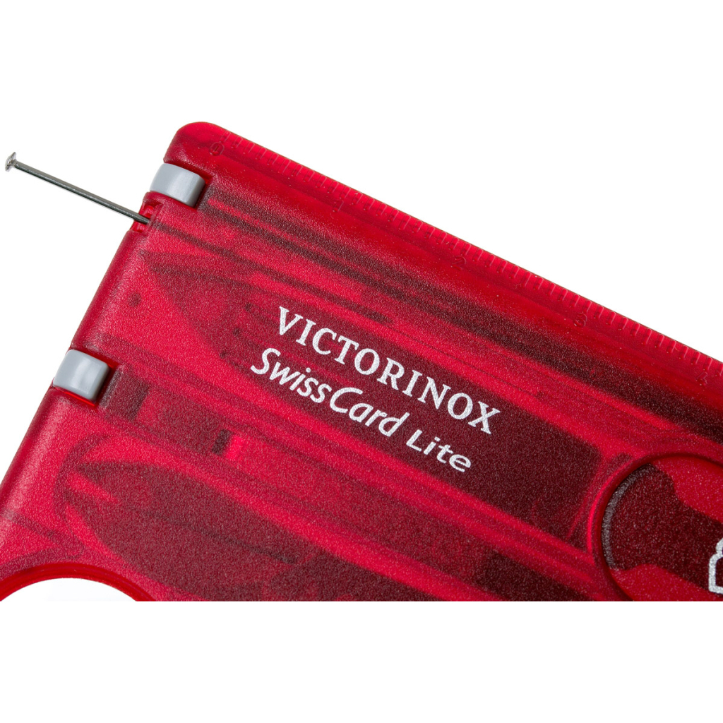 Мультитул Victorinox SwissCard Lite Transparent Red (0.7300.T) - зображення 3