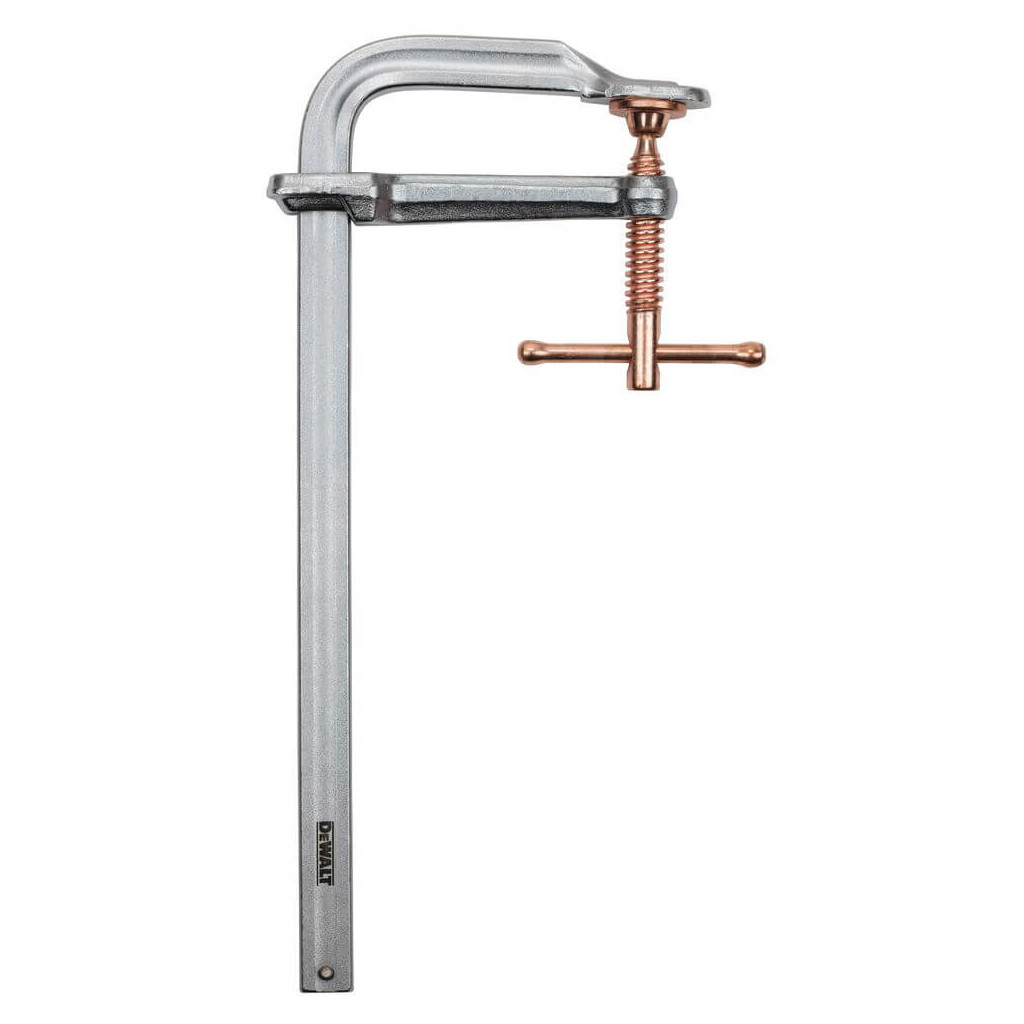 Струбцина DeWALT рейкова паралельна, 300мм, тиск 450 кг (DWHT83850-1) - зображення 1