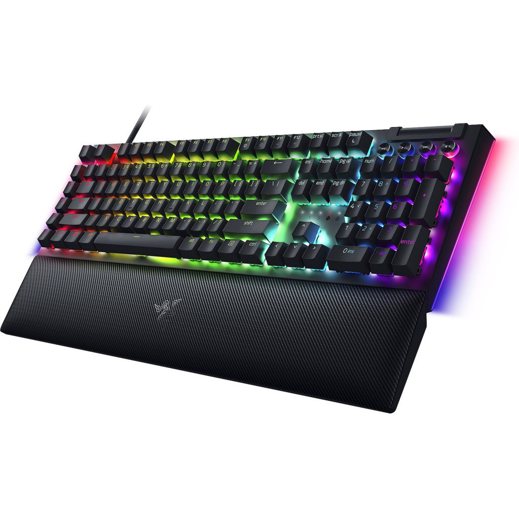 Клавіатура Razer BlackWidow V4 Green Switch USB RU Black (RZ03-04690100-R3M1) - зображення 4