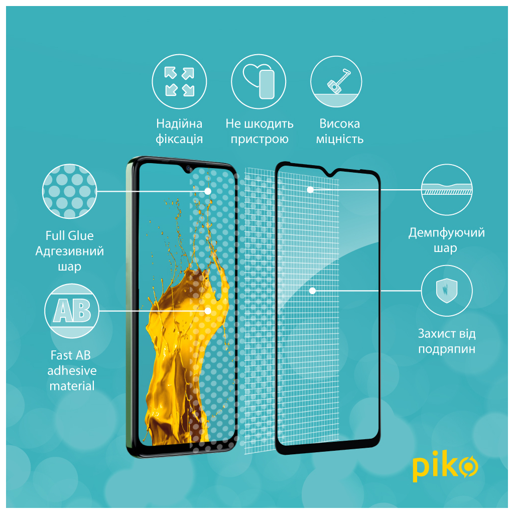Скло захисне Piko Full Glue Tecno Spark 10C Black (1283126564925) - зображення 3