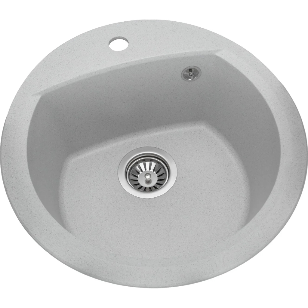 Мийка кухонна GRANADO RONDA gris з сифоном (470*490mm.) (gr2208) - зображення 2