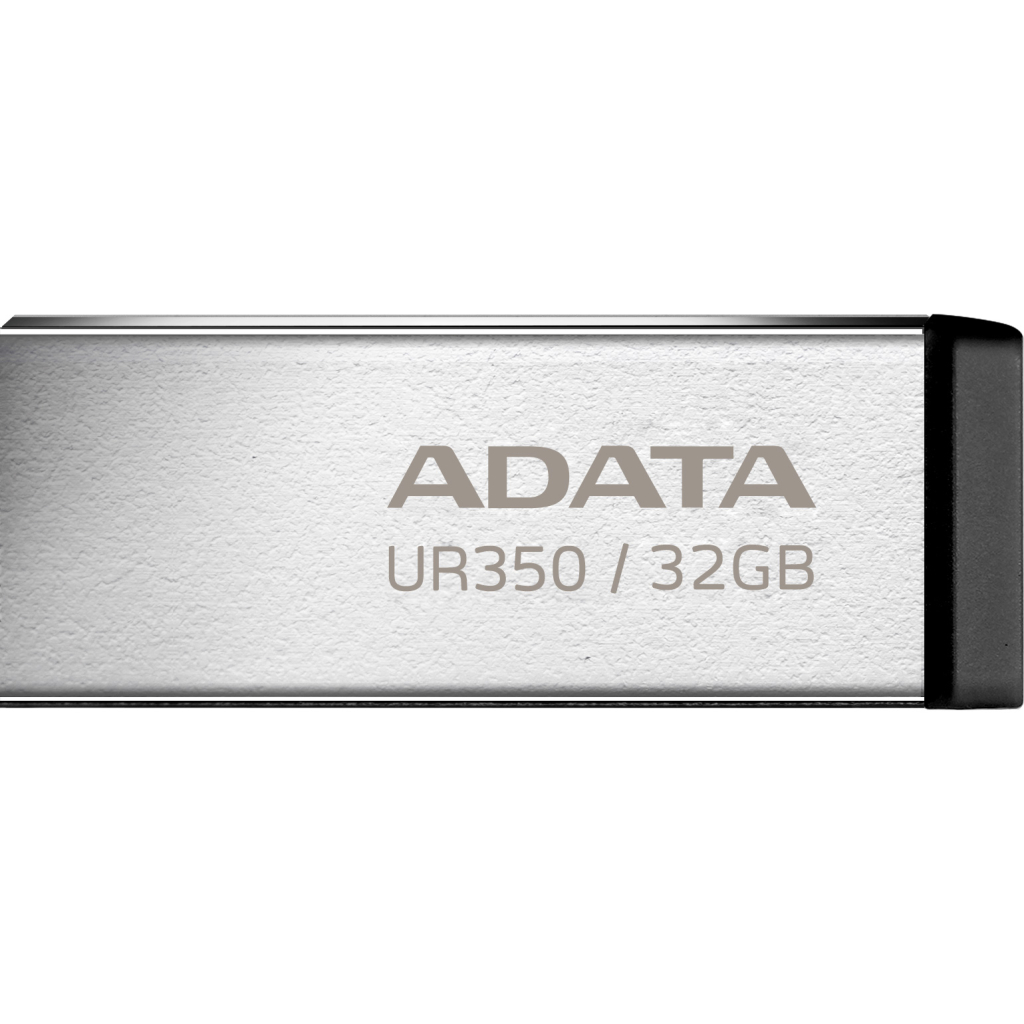 USB флеш накопичувач ADATA 32GB UR350 Silver-Black USB 3.2 (UR350-32G-RSR/BK) - зображення 1