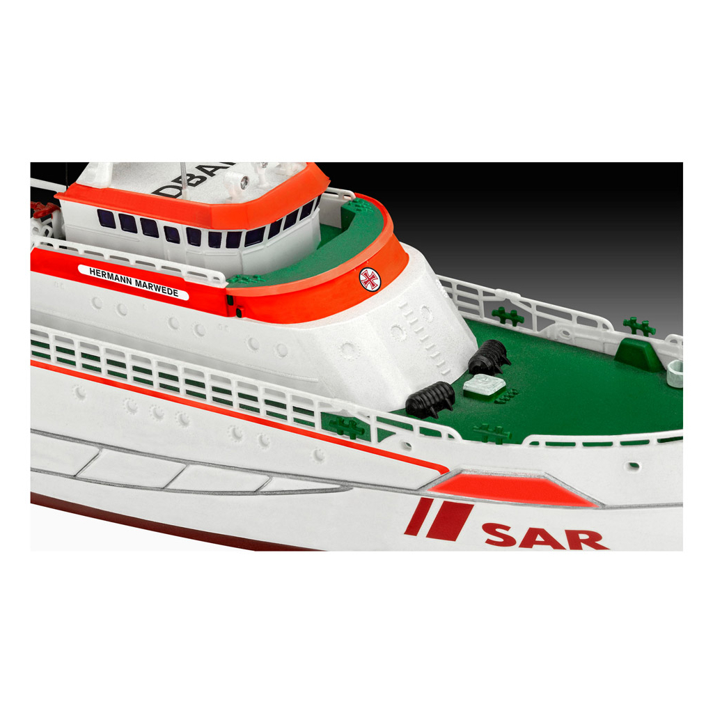 Збірна модель Revell Пошуково-рятувальне судно Hermann Marwede рівень 4 масштаб 1:200 (RVL-05812) - зображення 3