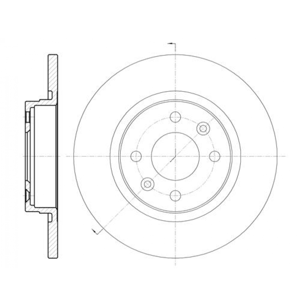 Гальмівний диск REMSA 6809.00 - зображення 1