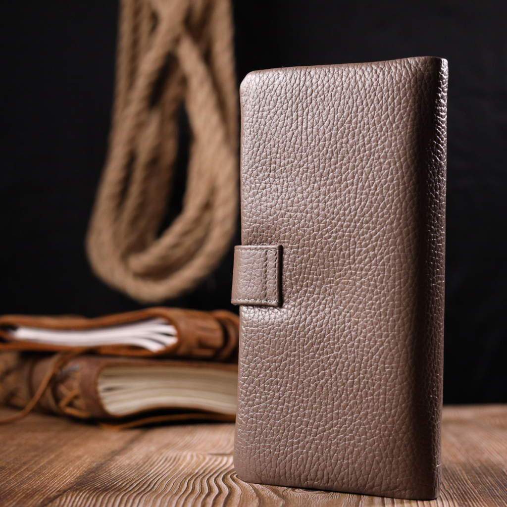 Портмоне Karya З натуральної шкіри Бежеве (20998) - зображення 10