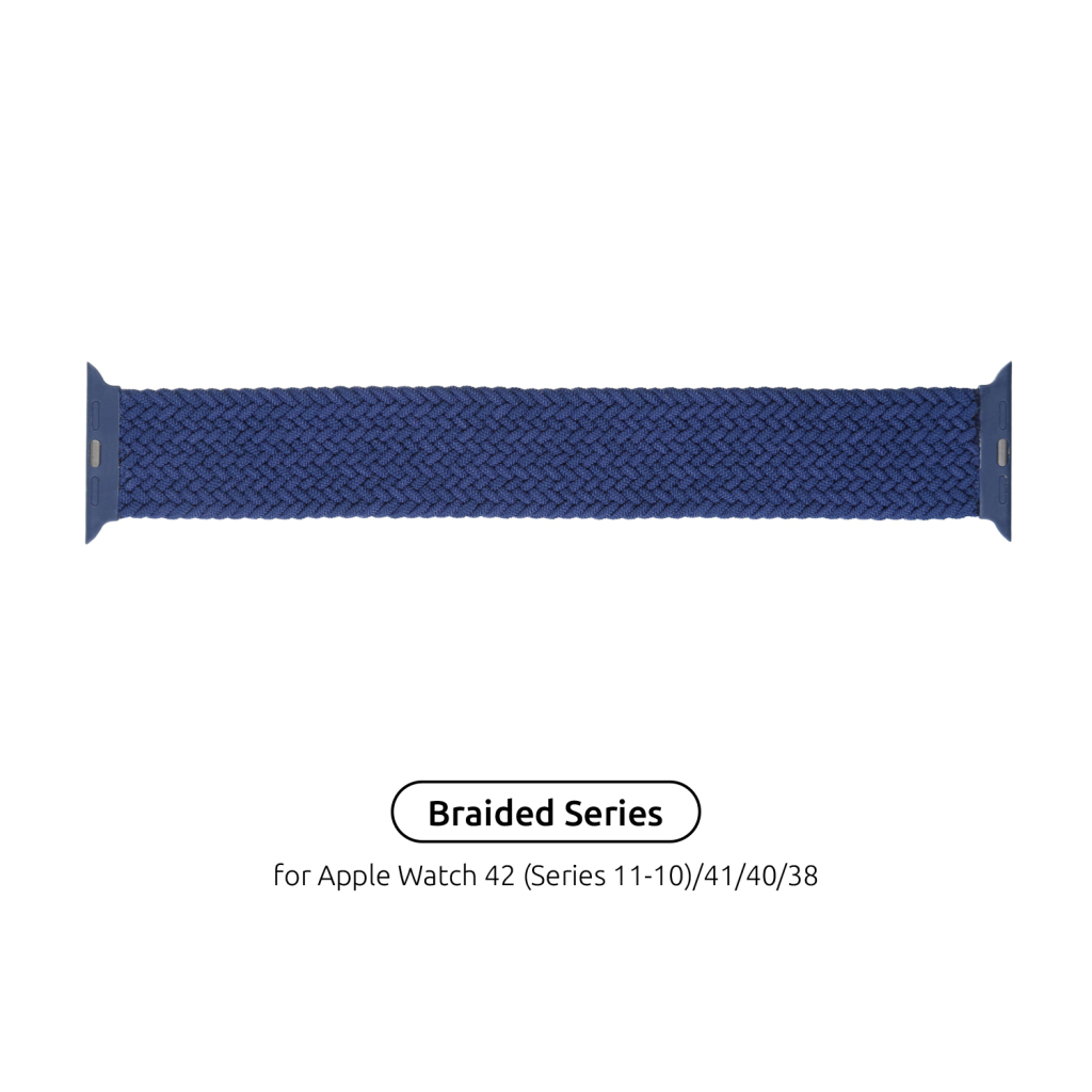 Ремінець до смарт-годинника Armorstandart Braided Solo Loop для Apple Watch 42 (Series 11-10)/41/40/38 Atlantic Blue Size 4 (132 mm) (ARM58067) - зображення 1