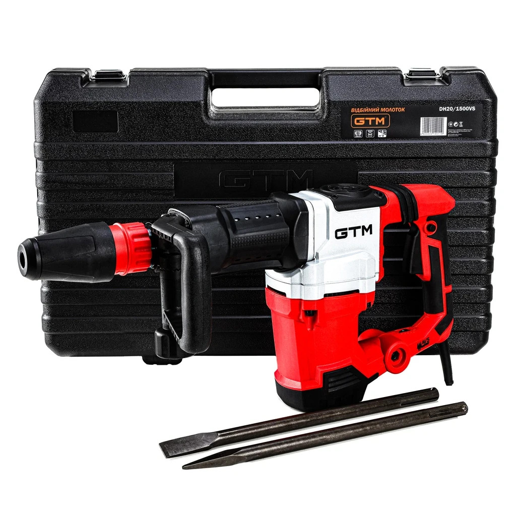 Відбійний молоток GTM DH20/1500VS 1500Вт, SDS-Max, 20Дж (DH20/1500VS) - изображение 1