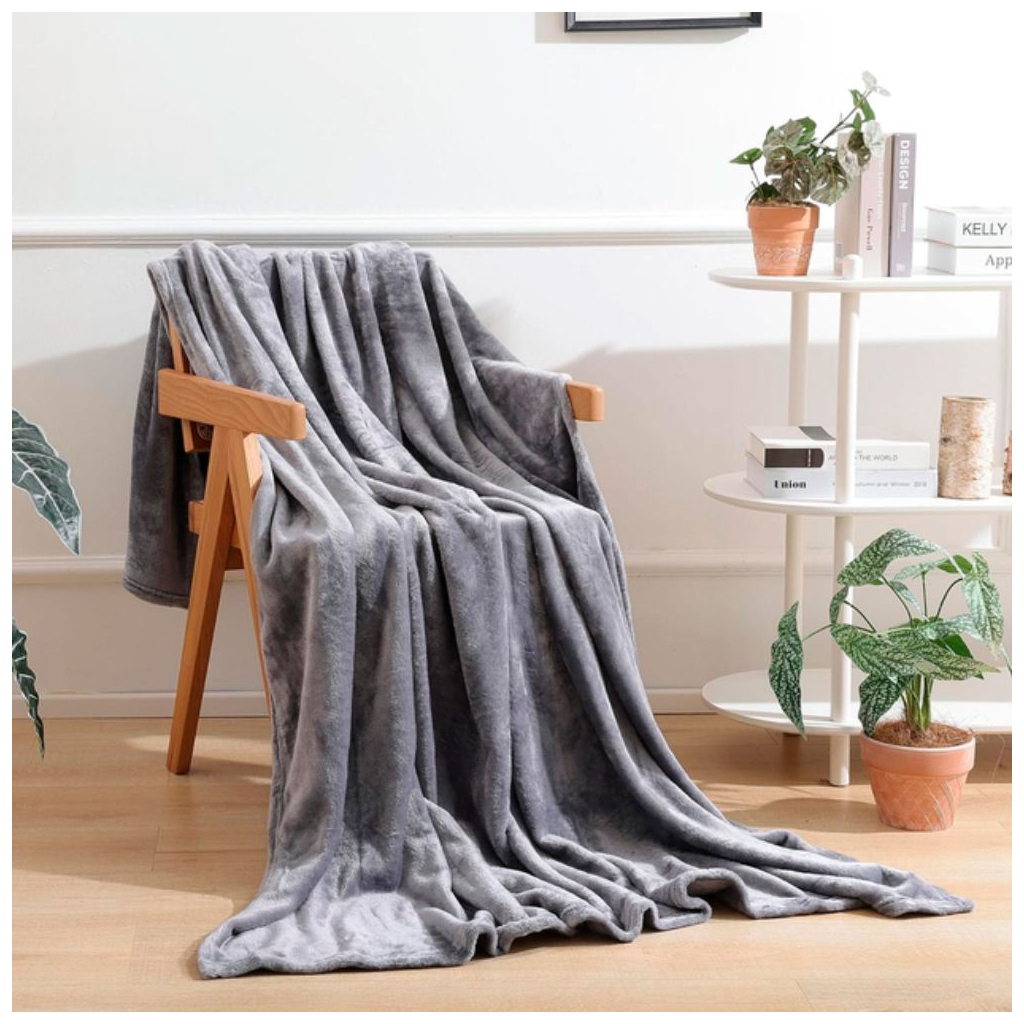 Плед Bergamo Fancy сірий 130 х 180 см (70030405-07) - изображение 6