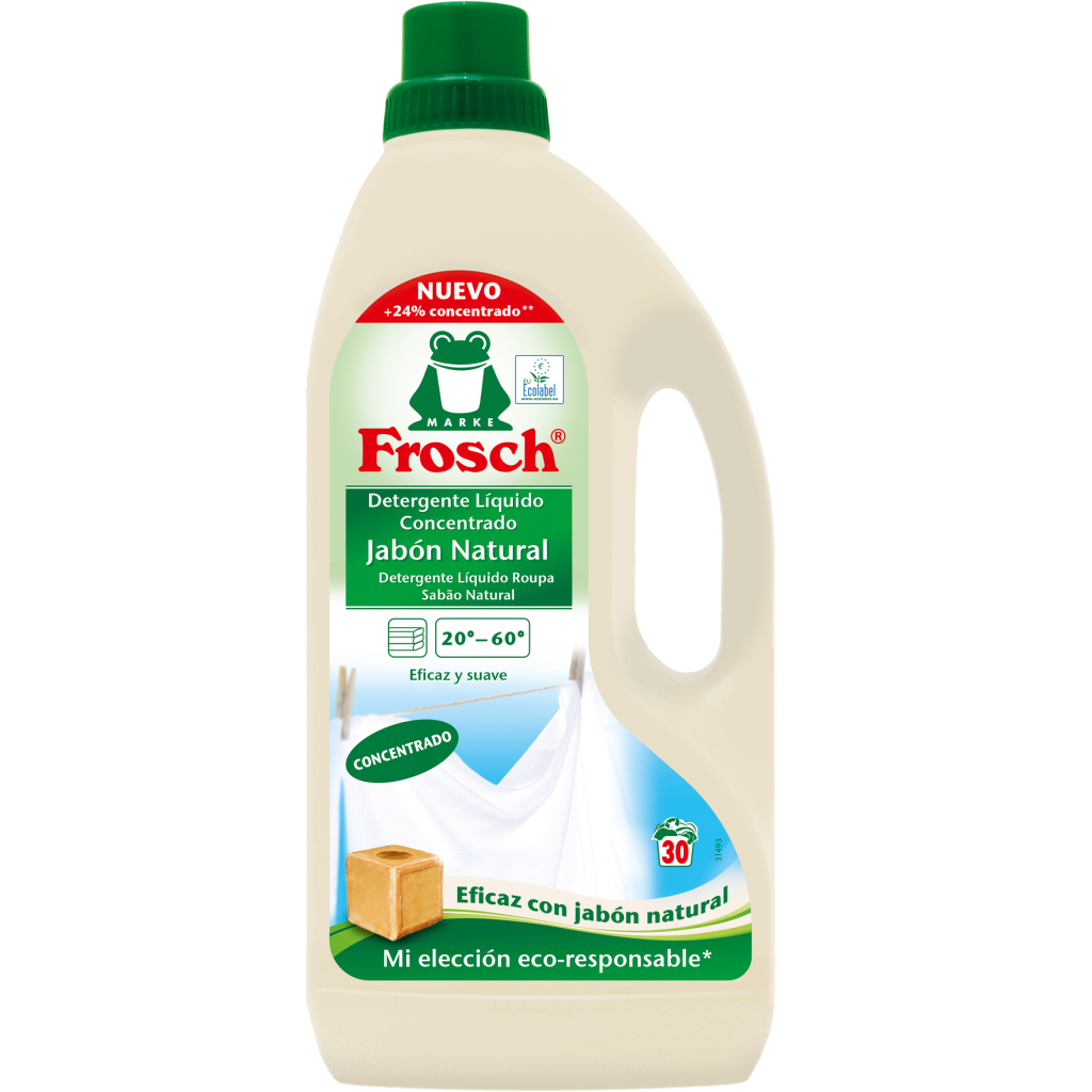 Гель для прання Frosch Натуральне мило 1.5 л (4009175952837) - зображення 1