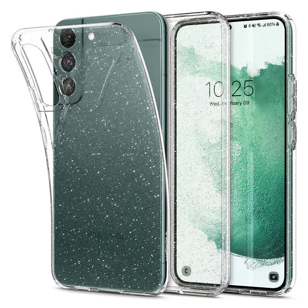 Чохол до мобільного телефона Spigen Samsung Galaxy S22 Liquid Crystal Glitter, Crystal Quartz (ACS03985) - зображення 1