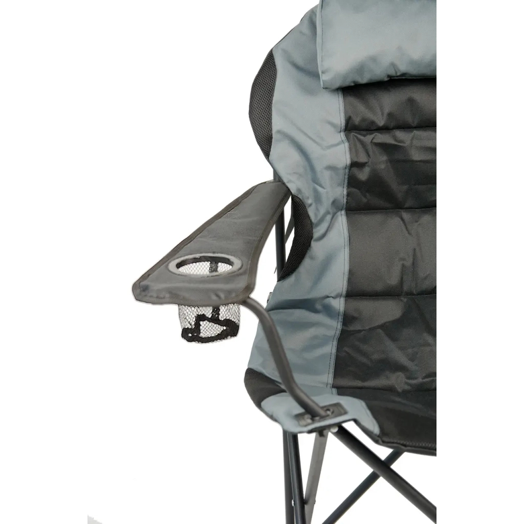 Крісло складане NeRest Рибак Трофей NR-35 чорне з сірим (4820211100629_1) - зображення 5