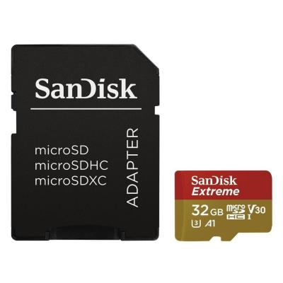 Карта пам'яті SanDisk 32GB microSDHC V30 A1 UHS-I U3 4K Extreme (SDSQXAF-032G-GN6MA) - зображення 1