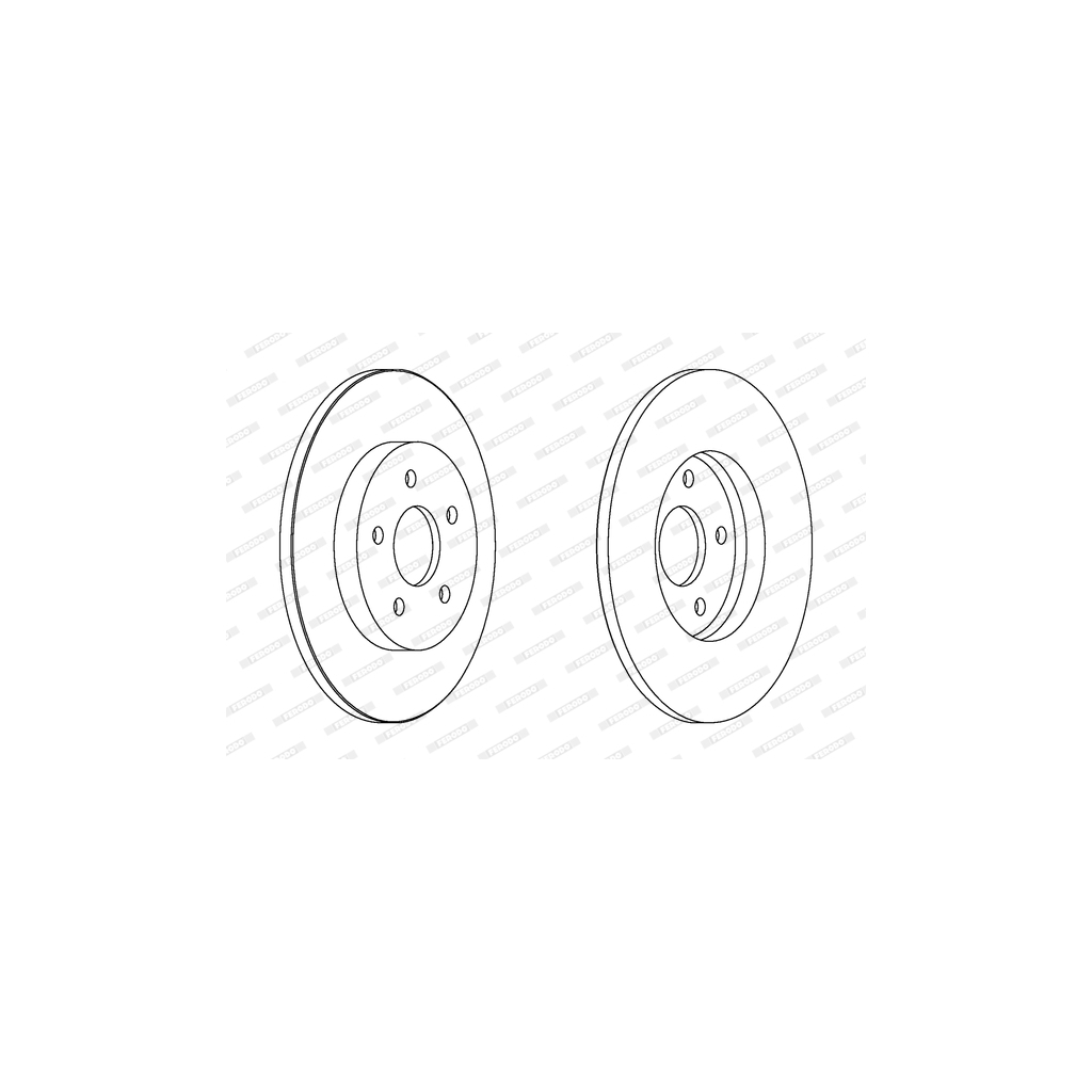 Гальмівний диск FERODO DDF1126 - зображення 1