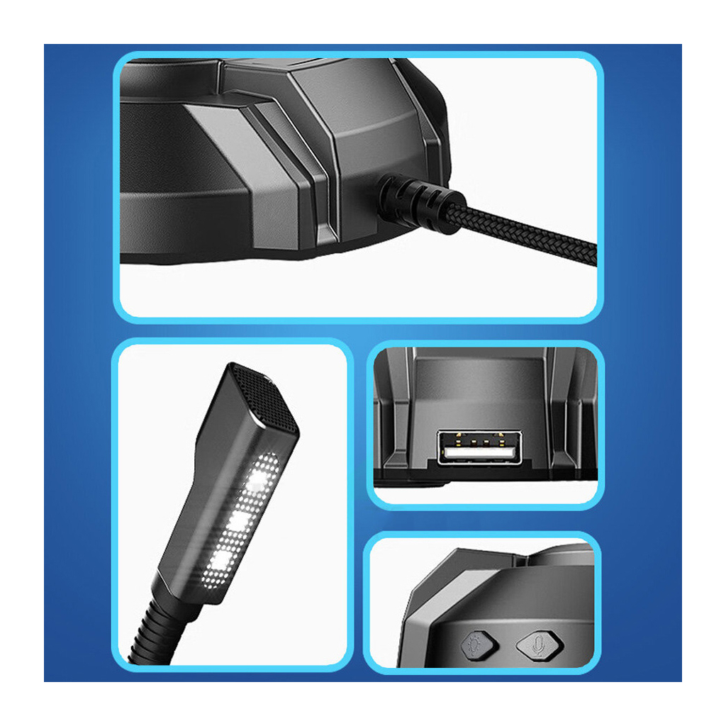 Мікрофон HP DHP-1100C RGB backlit 3.5мм+USB Black (DHP-1100C) - зображення 4