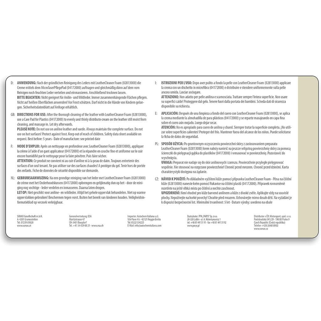 Автомобільний очисник Sonax PROFILINE Leather Protection 1 л (282300) - зображення 3