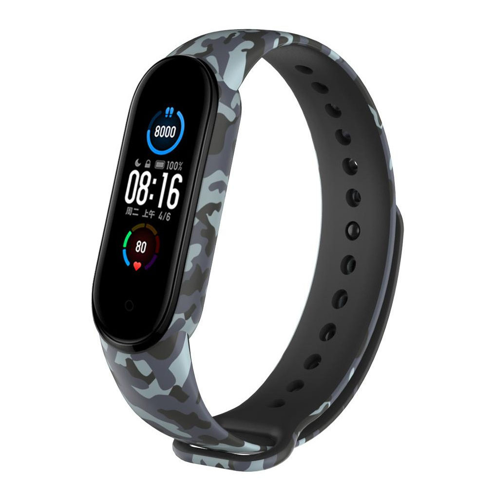 Ремінець до фітнес браслета XoKo Силіконовий ремінець XoKo для Xiaomi Mi Smart Band 5 Khaki G (XK-SL5-KGR) - изображение 3