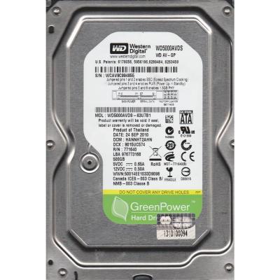 Жорсткий диск 3.5"  500Gb WD (#WD5000AVDS#) - зображення 1