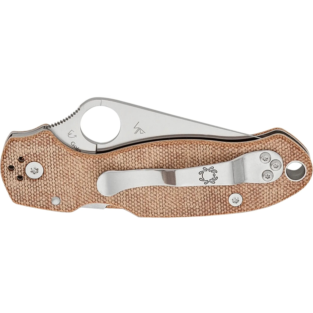 Ніж Spyderco Para 3 CPM Cru-Wear Micarta Brown (C223MPCW) - зображення 4