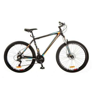 Велосипед Optimabikes 27.5" GRAVITY 2018 AM 14G DD рама-19" Al сірий з помаранчевим (OPS-OP-27.5-023) - зображення 1