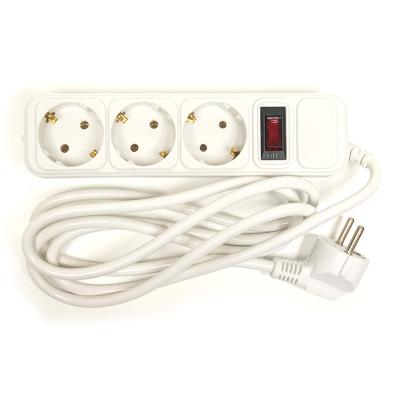 Мережевий фільтр живлення PowerPlant 1.8 м, 3 розетки, евростандарт (JY-1054/1.8) (PPSA10M18S3) - зображення 1