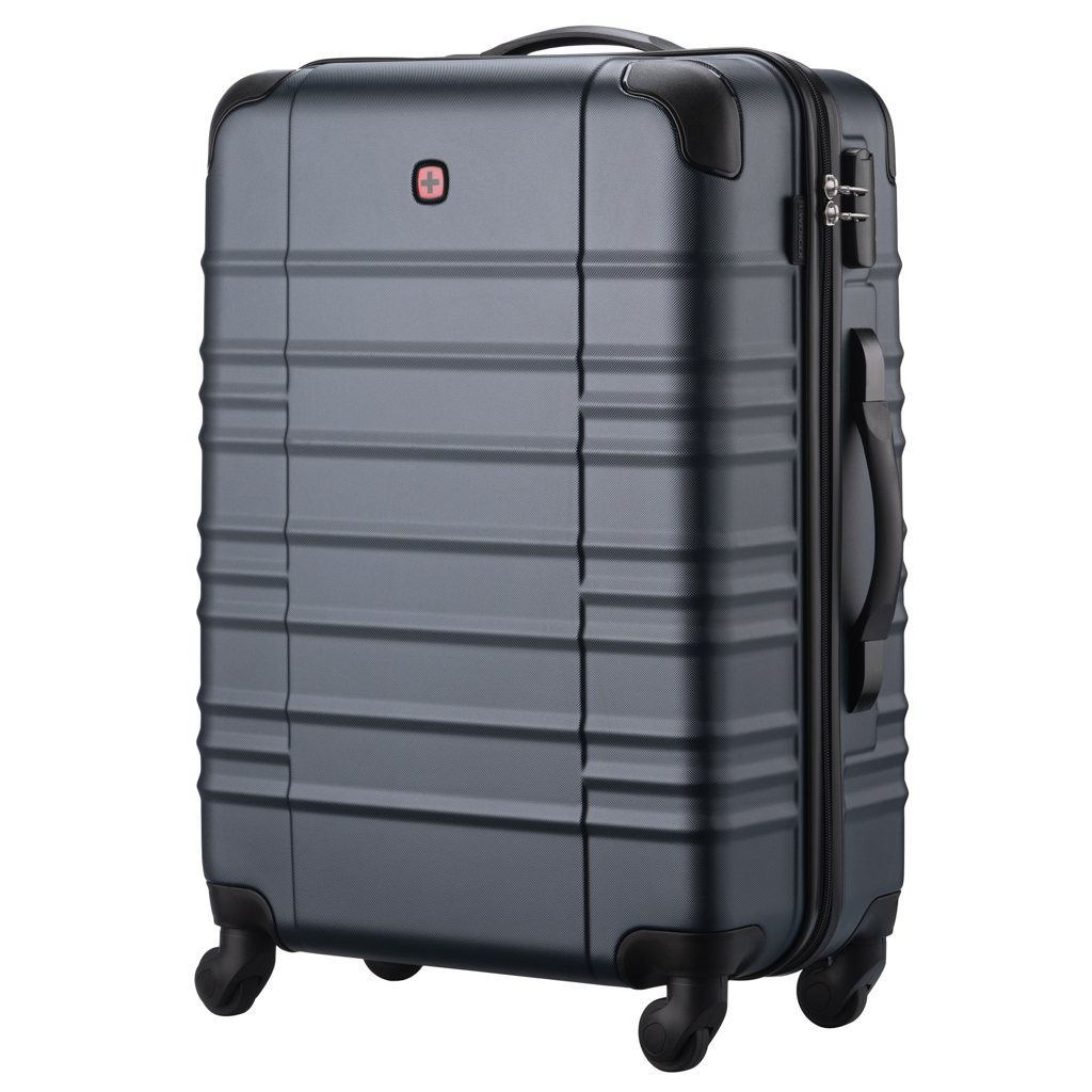 Валіза Wenger Amplar, середня, пластик, 4 колеса, синя (653147) - зображення 2