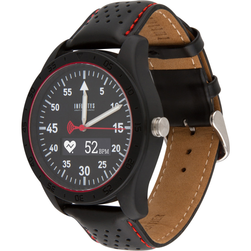 Смарт-годинник Atrix INFINITYS X20 45mm Swiss Sport Chrono Black-leather Смарт-го (swwpaii2sscbl) - зображення 1