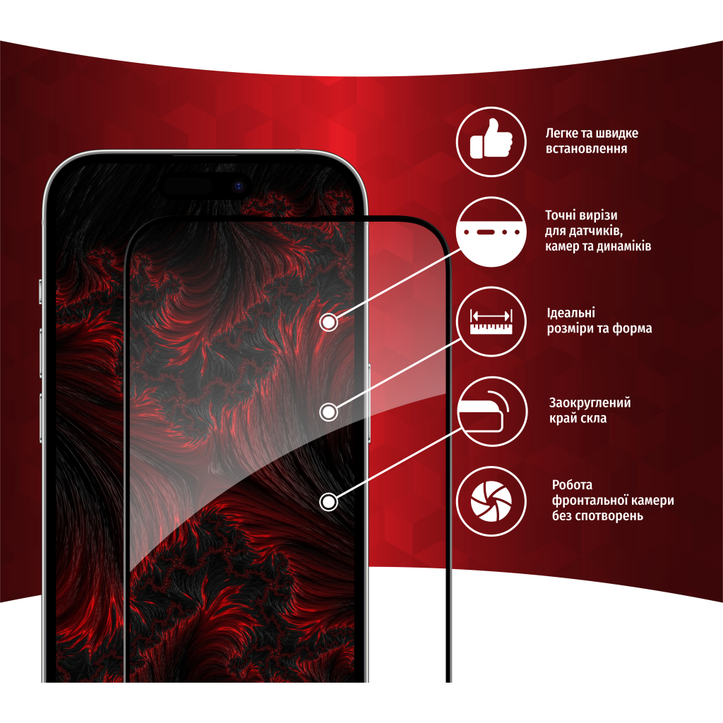 Скло захисне Intaleo Full Glue Apple iPhone 14 Pro Max (1283126542107) - зображення 2