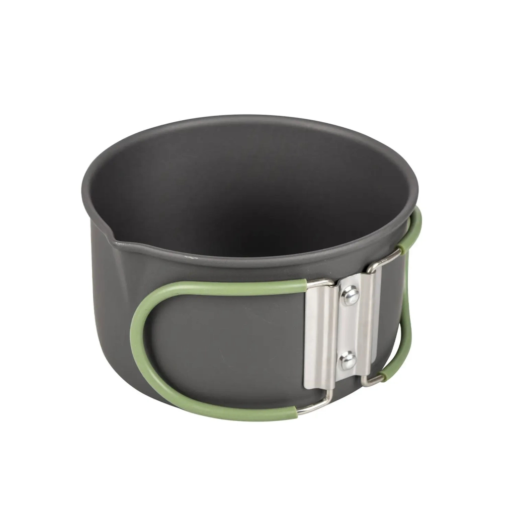 Набір туристичного посуду Bo-Camp Explorer 4 Pieces Hard Anodized Grey/Green (2200244) - зображення 7
