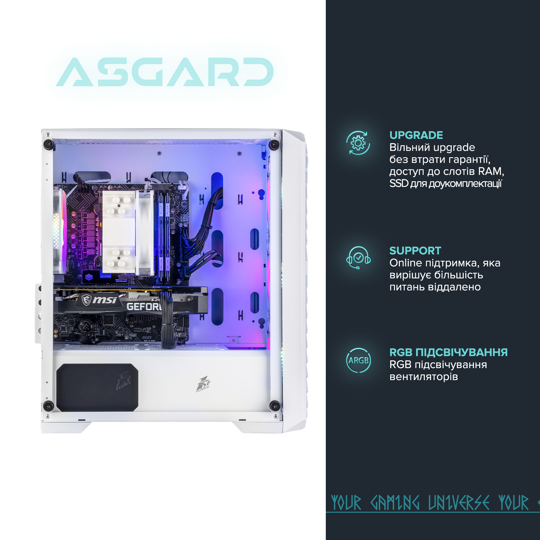 Персональний комп`ютер ASGARD (I124F.32.S5.35.1064W) - изображение 6