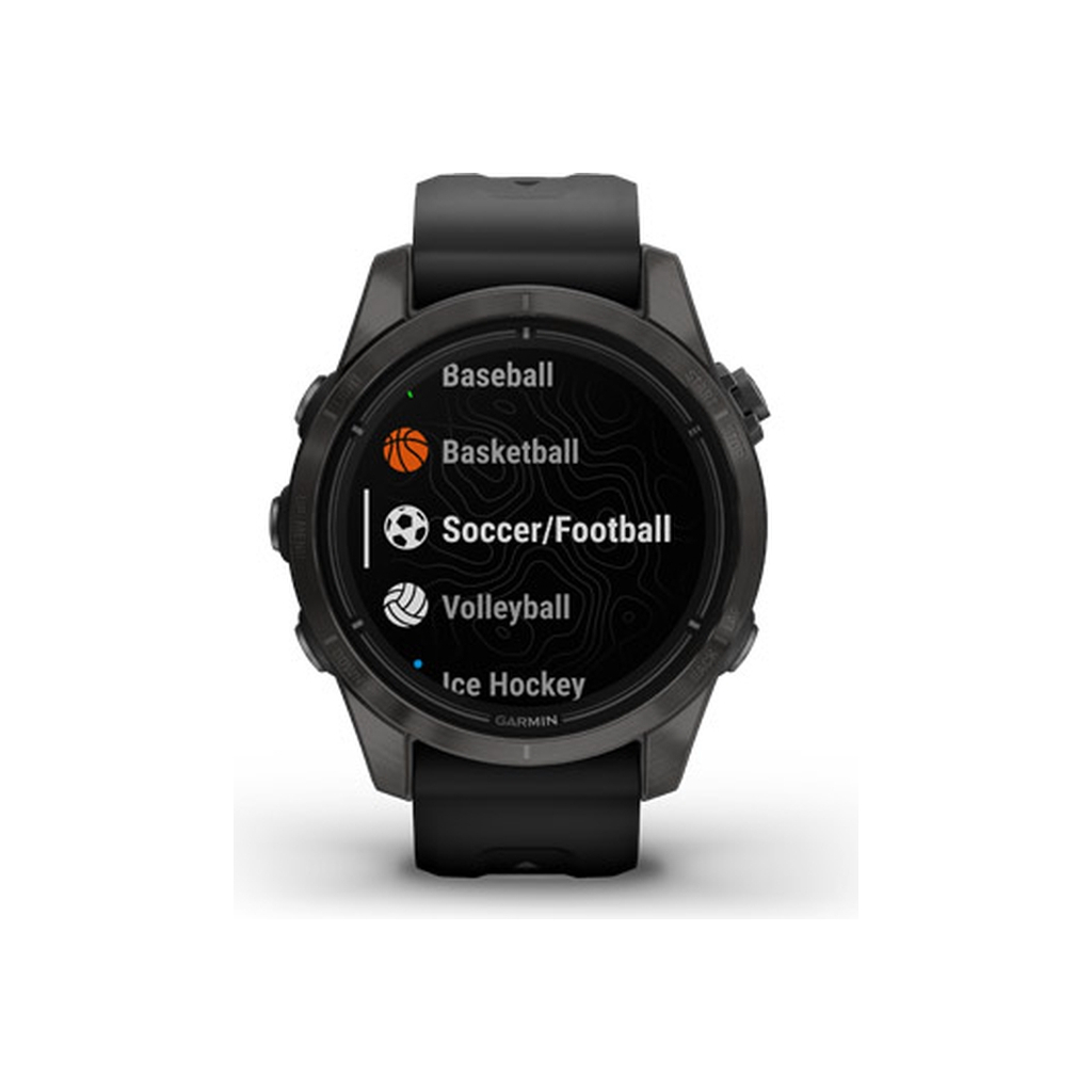 Смарт-годинник Garmin EPIX PRO (g2), 42mm, Saph, CrbnGry DLC Ti, Black, GPS (010-02802-15) - зображення 4