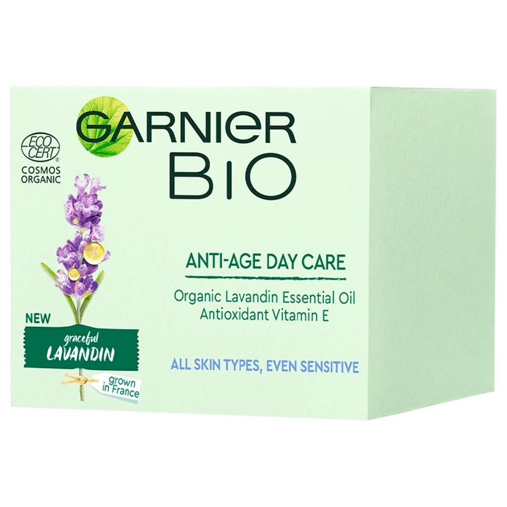 Крем для обличчя Garnier Bio Денний антивіковий 50 мл (3600542264211) - зображення 1
