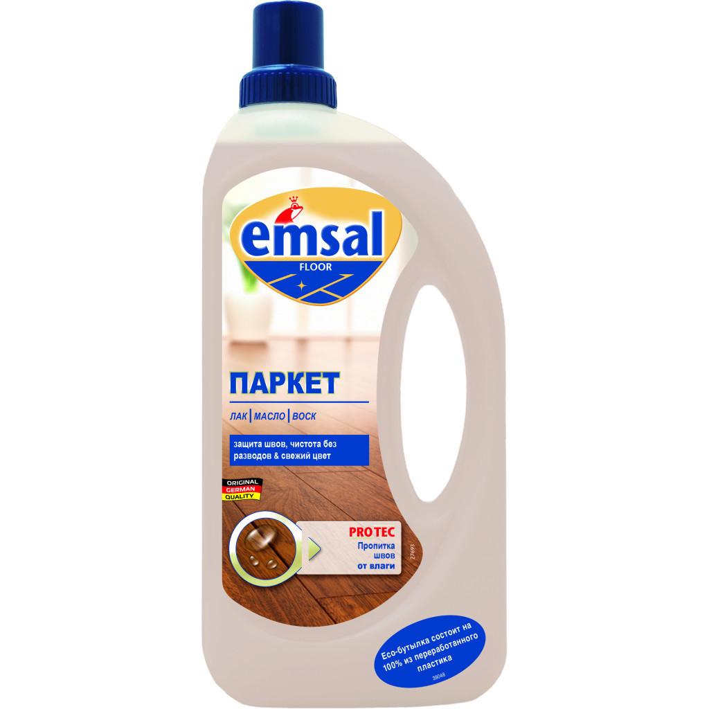 Засіб для миття підлоги Emsal для догляду за паркетом з просоченням швів 1 л (4009175163875/4001499944734) - изображение 2