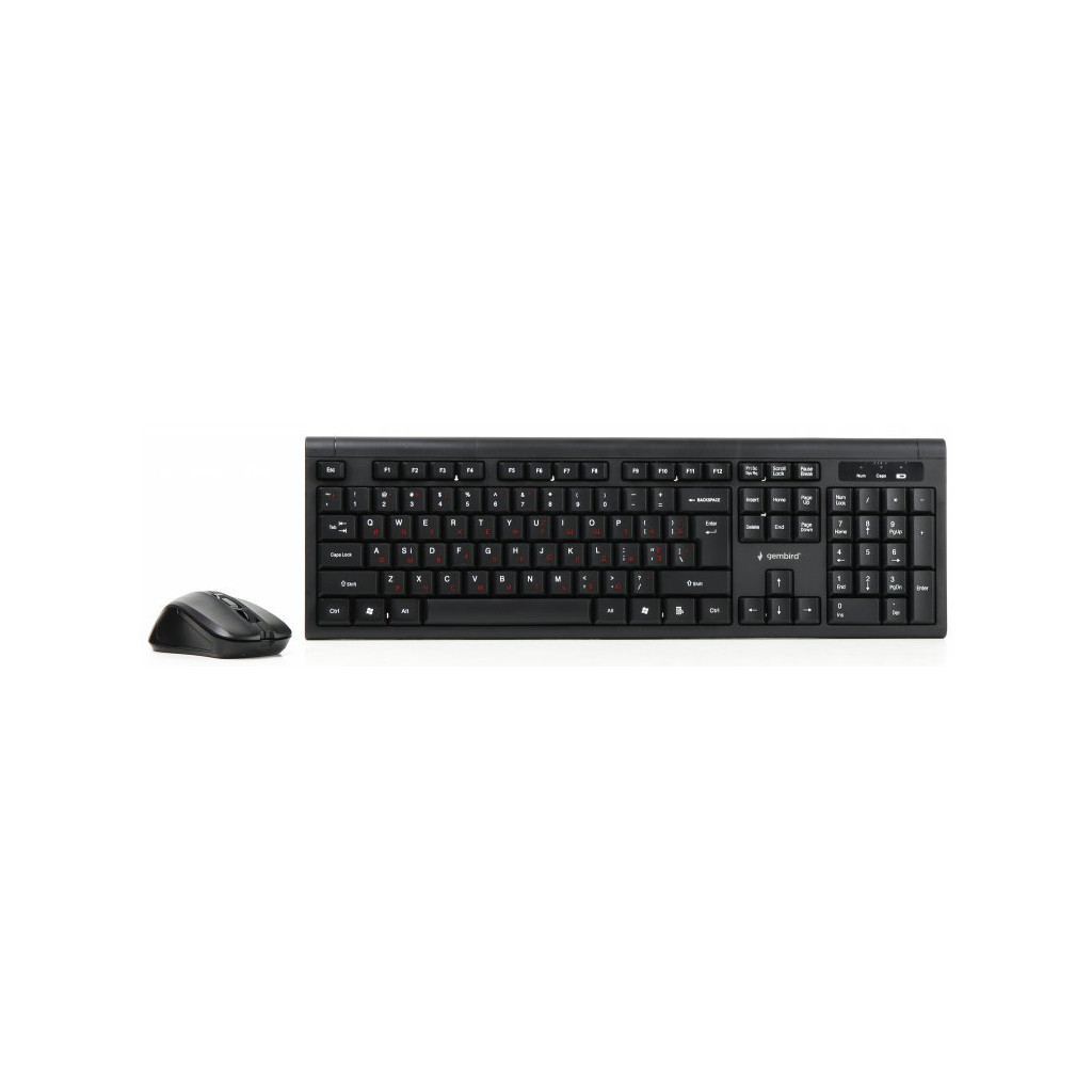 Комплект Gembird KBS-WM-03-UA Wireless Black (KBS-WM-03-UA) - зображення 2