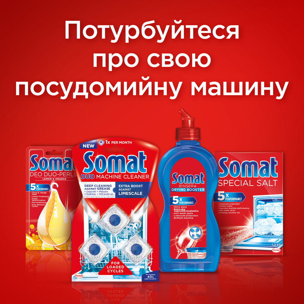 Таблетки для посудомийних машин Somat Classic 60 шт (9000101347746) - зображення 9