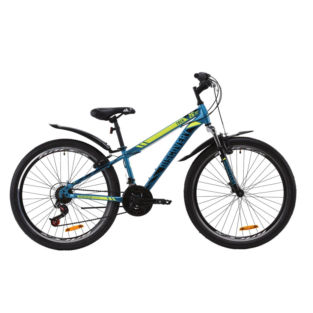Велосипед Discovery 26" TREK AM DD рама-13" St 2020 малахітовий із жовтим (OPS-DIS-26-270) - зображення 1