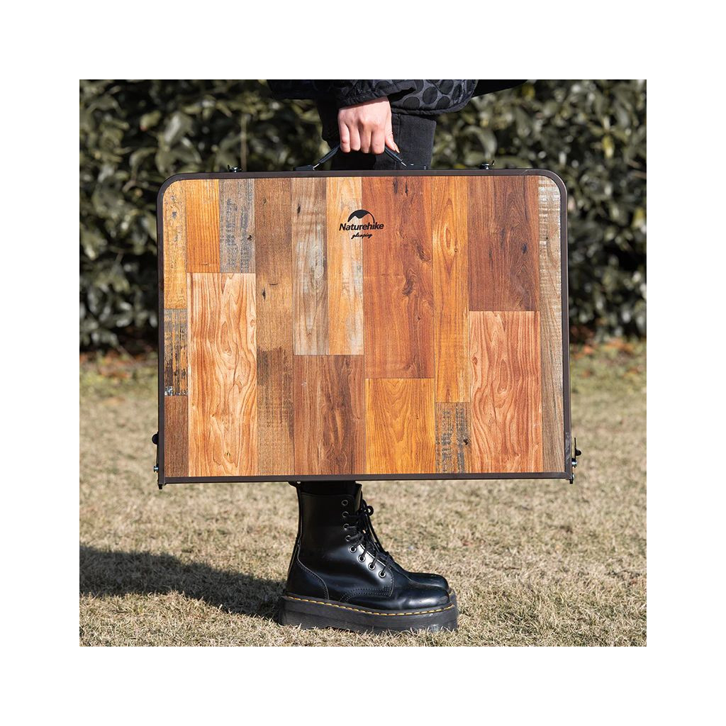 Туристичний стіл Naturehike L MDF Outdoor Folding Dark Wood (6927595771426) - зображення 4
