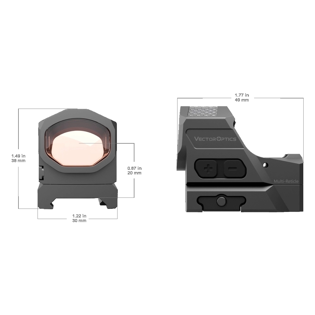 Коліматорний приціл Vector Optics Frenzy-X 1x19x26 MRS GenII (SCRD-SM64) - изображение 11