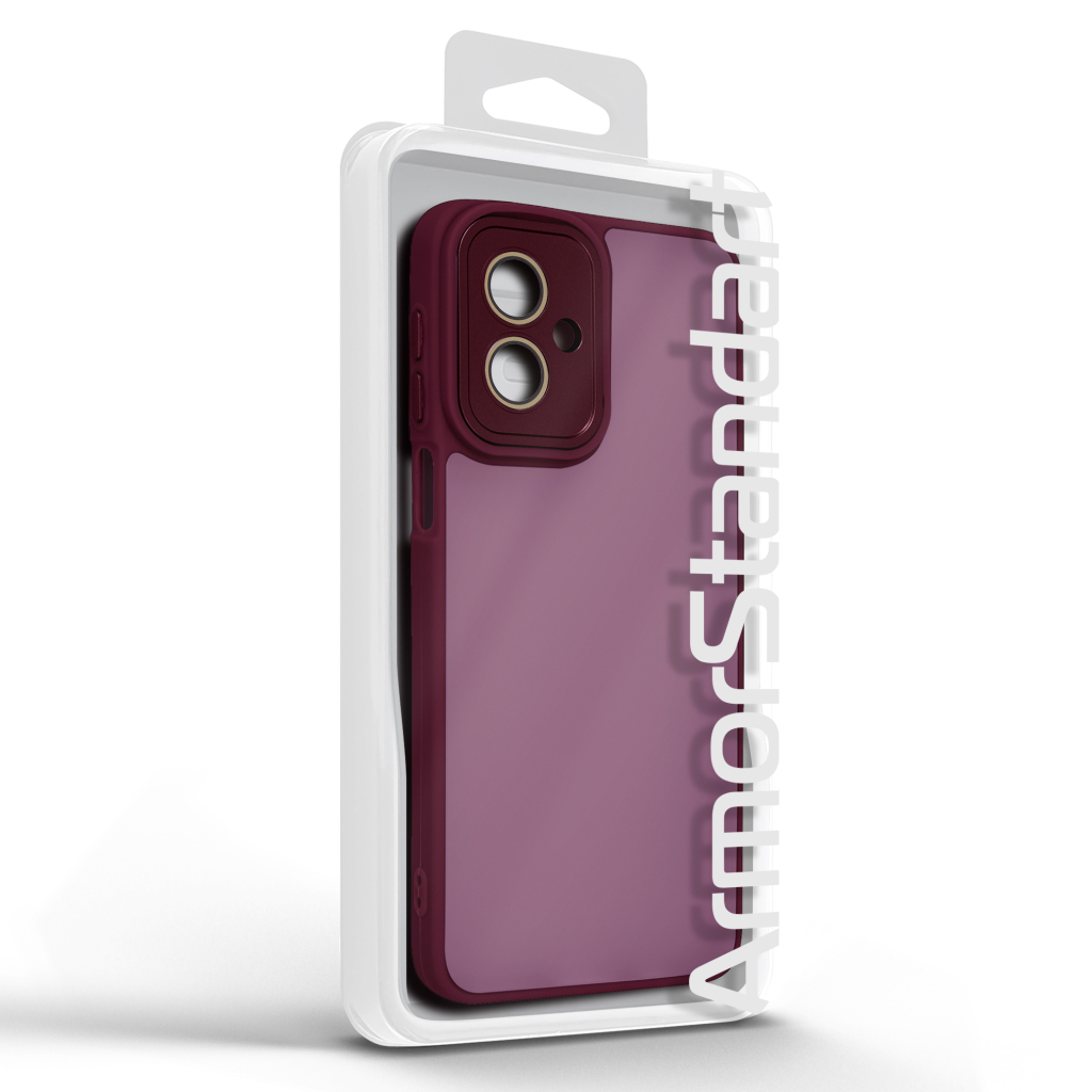 Чохол до мобільного телефона Armorstandart ShadeX Motorola G55 5G Wine Red (ARM83389) - зображення 3
