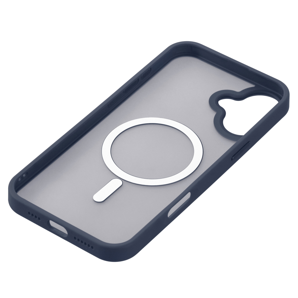 Чохол до мобільного телефона 2E iPhone 16 Plus Soft Touch MagSafe Cover dark blue (2E-IPH-16PL-OCLS-DB) - зображення 4